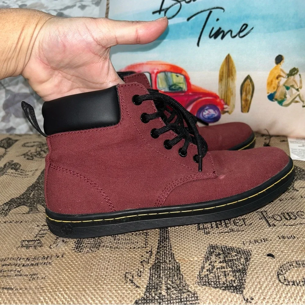 Dr. Martens Burgundy Sneakers - Picture 6 of 12